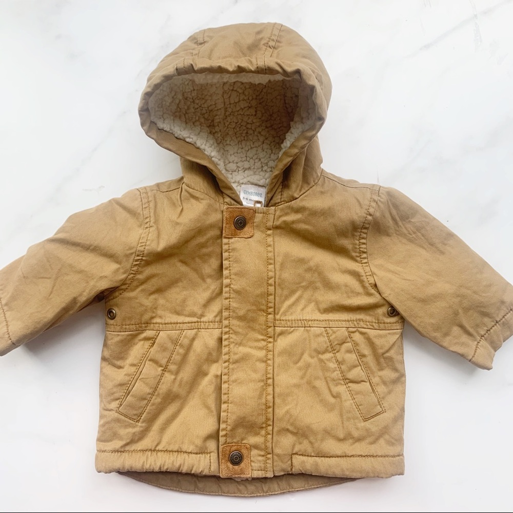 Tan jacket with Sherpa lining